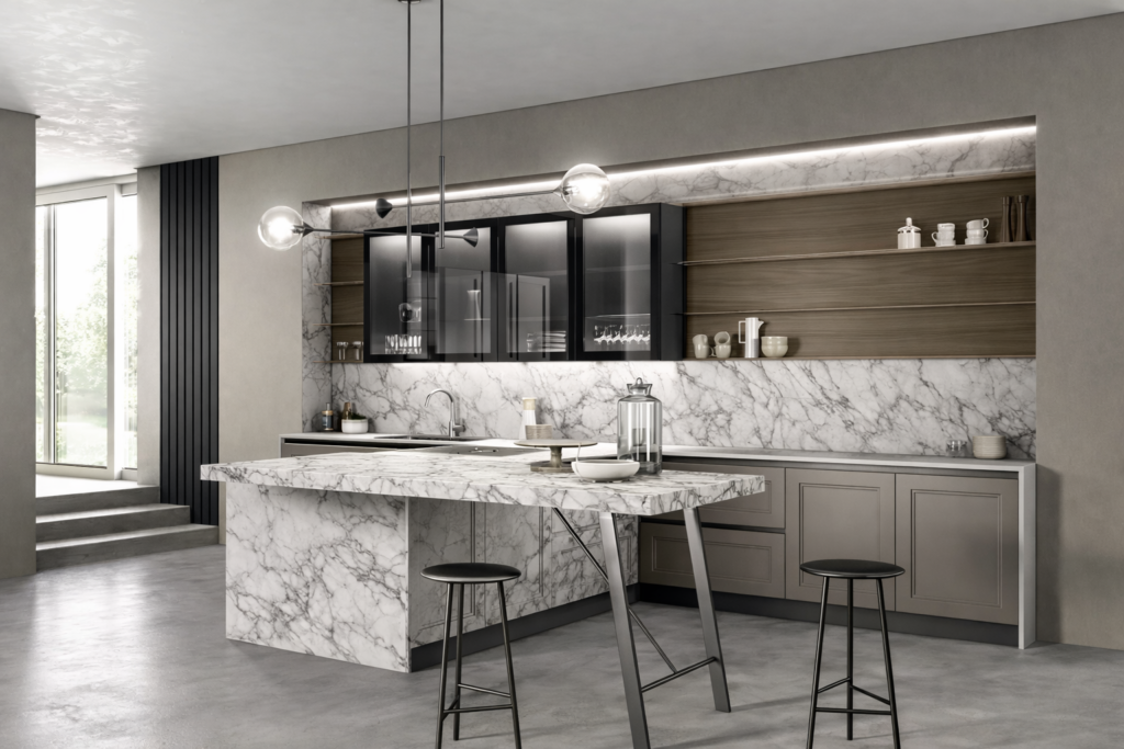 Cucina in marmo